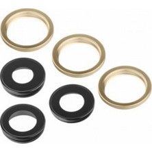 Genos iPhone 12 Pro Max Uyumlu Ful Set Kamera Camı (Gold) (SN807584)