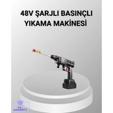Pazarcan 48V Kablosuz Yıkama Makinesi – 2 Pil, Köpük Tankı ve Ayarlanabilir