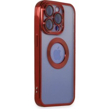 Pazarcan Iphone 15 Pro Kılıf Slot Silikon - Kırmızı