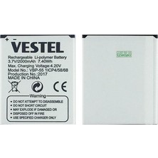 Genos Vestel Venüs 5.5x Uyumlu 2000 Mah Batarya (SN805305)