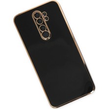 Pazarcan Redmi Note 8 Pro Kılıf Volet Silikon - Siyah