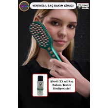 Buharlı Kırmızı & Mavi Işık Terapili Saç Bakım Cihazı – Titreşim Masajı ve Negatif Iyon Etkisi