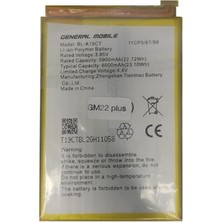 Genos General Mobile GM22 Plus Uyumlu 6000 Mah Batarya (SN805612)