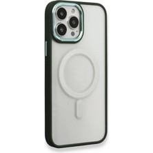 Pazarcan Iphone 14 Pro Kılıf Room Magneticsafe Silikon - Köknar Yeşili