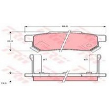 TRW Mtxdpn Fren Balatasi Arka Civic 1.4 1.6 96-00/accord Iii 85-89/jazz Ii 02-City 05-Rover 25-45-200-400 90-
