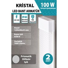 YTE 100 W Kristal LED Bant Armatür 120 cm Yüksek Işık