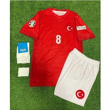 Alaturka Mix A.r.d.a. G.ü.l.e.r. Türkiye Euro 2024 Milli Takımı Iç Saha Çocuk Forması 4'lü Set (Kırmızı)