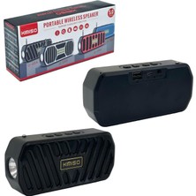 OEM Kimiso D05A Taşınabilir Şarjlı Bluetooth Müzik Kutusu Hoparlör Fenerli USB Tf Fm