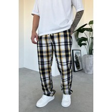 Sarı Çizgili Unisex Relaxed Pijama