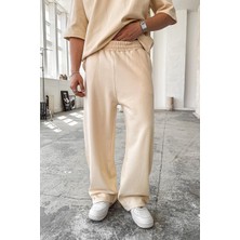 Krem Cozy Premium Basic Baggy Eşofman