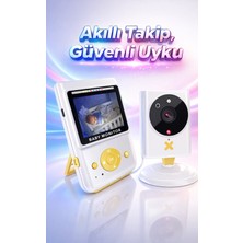 FaroxTech 2.4" LCD Ekranlı Gece Görüşlü Dijital Bebek Telsizi - Sıcaklık Sensörlü ve Iki Yönlü Sesli