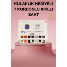 Starseven Akıllı Saat Bluetooth Kulaklık Hediyeli Bildirim Görme Sesli Görüşme Çoklu Kordon