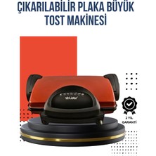 Starseven Kompakt Izgara ve Tost Makinesi – Çıkarılabilir Plaka, Döküm Gövde