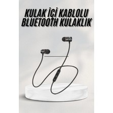 Starseven Sports Mıknatıslı Siyah Bluetooth Kulaklık Kablolu Uzun Pil Ömrü