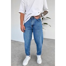 Eskitme Mavi Soft Degrade Premium Regular Pantolon