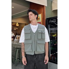 Haki Full Cepli Teknik Dad Yelek