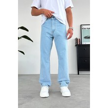 Açık Mavi Basic Baggy Pantolon