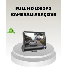 Starseven Araç Dvr Kamerası 3’lü 170° Geniş Açılı Full Hd ve Park Destekli