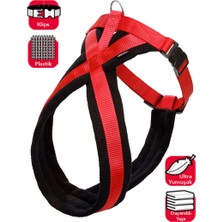 Karlie Mtxdpn Karlıe Göğüs Tasma Ymş. Gçl. 84-120CM Siyah-Kırm.