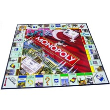 Monopoly Türkiye Ahşap Oyuncak 2-6 Oyuncu İçin Eğlenceli Oyun 40 x 27 x 6,6 cm
