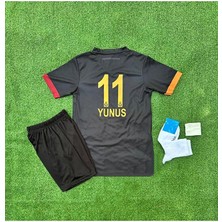 Alaturka Mix /g.â.l.a.t.â.s.a.r.â.yy 2024/25 Yeni Sezon Siyah Yunus Akgün Özel Çocuk Forması 4'lü Set