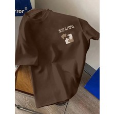 Amor Man Büyük Beden Özel Tasarım Puzzle Baskılı %100 Pamuk Oversize Erkek Battal T-Shırt