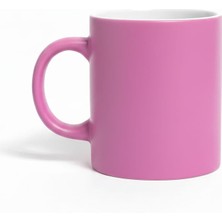 Kachkırhome Seramik Kupa Soft Mat Pembe Fincan Standart 330CC