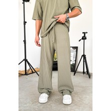 Haki Fitilli Baggy Pantolon
