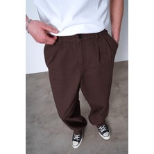Kahverengi Pile DETAY 005 GO Gabardin Pantolon