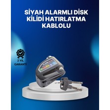 Starseven Suya Dayanıklı 110DB Alarmlı Çelik Disk Kilidi