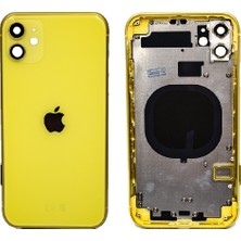 Genos Iphone 11 Uyumlu Boş Kasa Sarı Renk