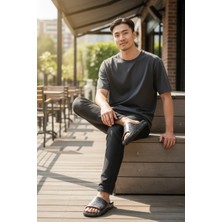 Akınalbella Erkek Yazlık Rahat Kaymaz Taban Plaj Deniz Havuz Terlik