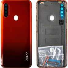 Genos Oppo A31 Uyumlu Arka Kapak Kırmızı