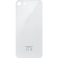 Genos iPhone 8 Uyumlu Geniş Kamera Delikli Batarya Kapağı (Beyaz) (SN807924)