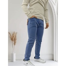 Erkek Boru Paça  Likralı Kot Pantolon