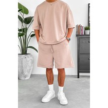 Bej 350GSM Outplenty Premium Basic Şort