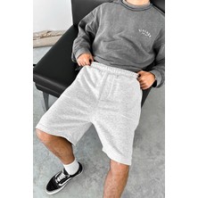 Gri Melanj 350GSM Outplenty Premium Basic Şort
