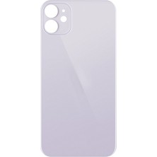 Genos iPhone 11 Uyumlu Geniş Kamera Delikli Batarya Kapağı (Mor) (SN808089)