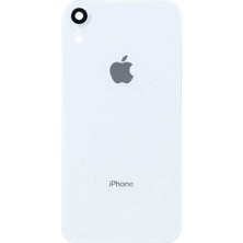 Genos Iphone Xr Uyumlu Arka Cam Kapak Beyaz Renk