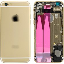 Genos Iphone 6s Uyumlu Dolu Kasa Gold (Altın Renk) Şarj Soketi+On Off Flex+Ses Flex Üstünde