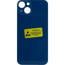Genos iPhone 13 Uyumlu Geniş Kamera Delikli Batarya Kapağı (Mavi) (SN808385)