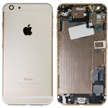 Genos Iphone 6 Uyumlu Dolu Kasa Gold (Altın Renk) Şarj Soketi+On Off Flex+Ses Flex Üstünde