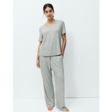 Marks & Spencer Dantel Detaylı Pijama Takımı