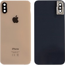 Genos Apple Iphone Xs Uyumlu Arka Kapak Kamera Camlı Gold Altın