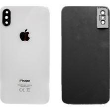 Genos Apple Iphone x Uyumlu Arka Kapak Kamera Camlı Beyaz