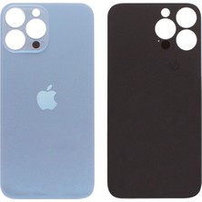 Genos Iphone 13 Pro Uyumlu Arka Cam Kapak Mavi Renk Bighole