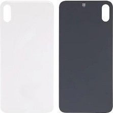 Genos iPhone Xs Uyumlu Geniş Kamera Delikli Batarya Kapağı (Beyaz) (SN807847)