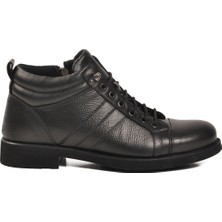 Aspor Siyah Hakiki Deri Erkek Bot