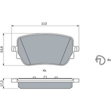 Bosch Mtxdpn Fren Balatasi Arka Mercedes W177 V177 W247 C118 X118 H247 X247