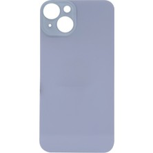 Genos iPhone 14 Uyumlu Geniş Kamera Delikli Batarya Kapağı (Lila) (SN808476)